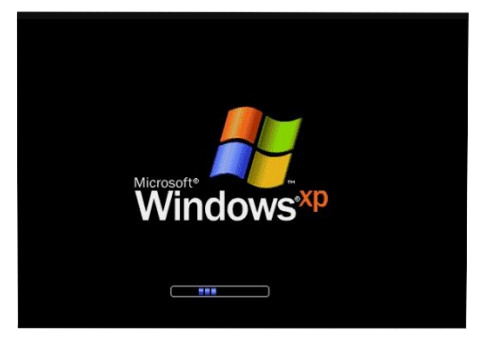 начало установки Windows XP